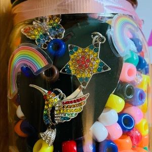 NEW Happy Jar Rainbow Jewelry Making Supplies